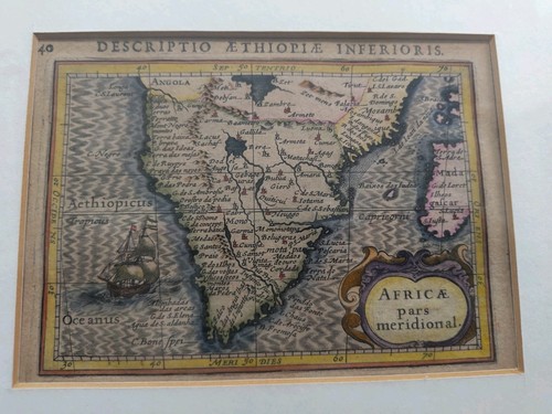 Südafrika antike karte 1616 - antike,