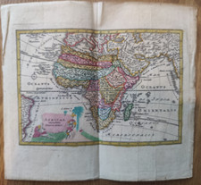 Antike Karte: Afrika, um 1700