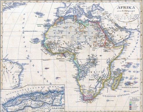 Landkarte afrika 185 - -, jahre