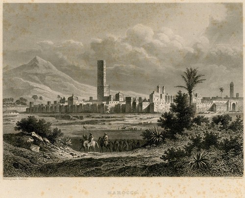 Marokko marrakesch panorama - marokko,