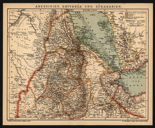Landkarte anno 1904 eritrea - anno,
