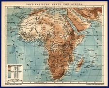 Landkarte anno 1906 - Afrika