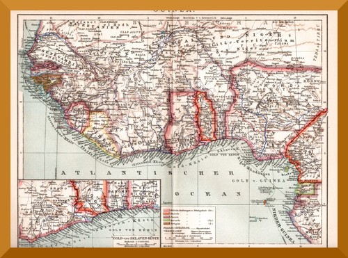 Guinea histor landkarte - guinea,