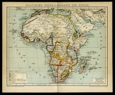 Original Litho-Landkarte von