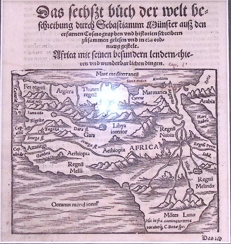 1567 afrika holzschnittkarte - 1567,,